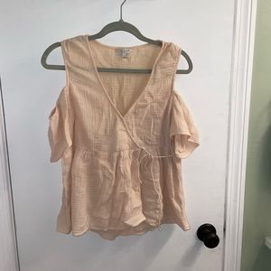 Lucky Brand blush blouse